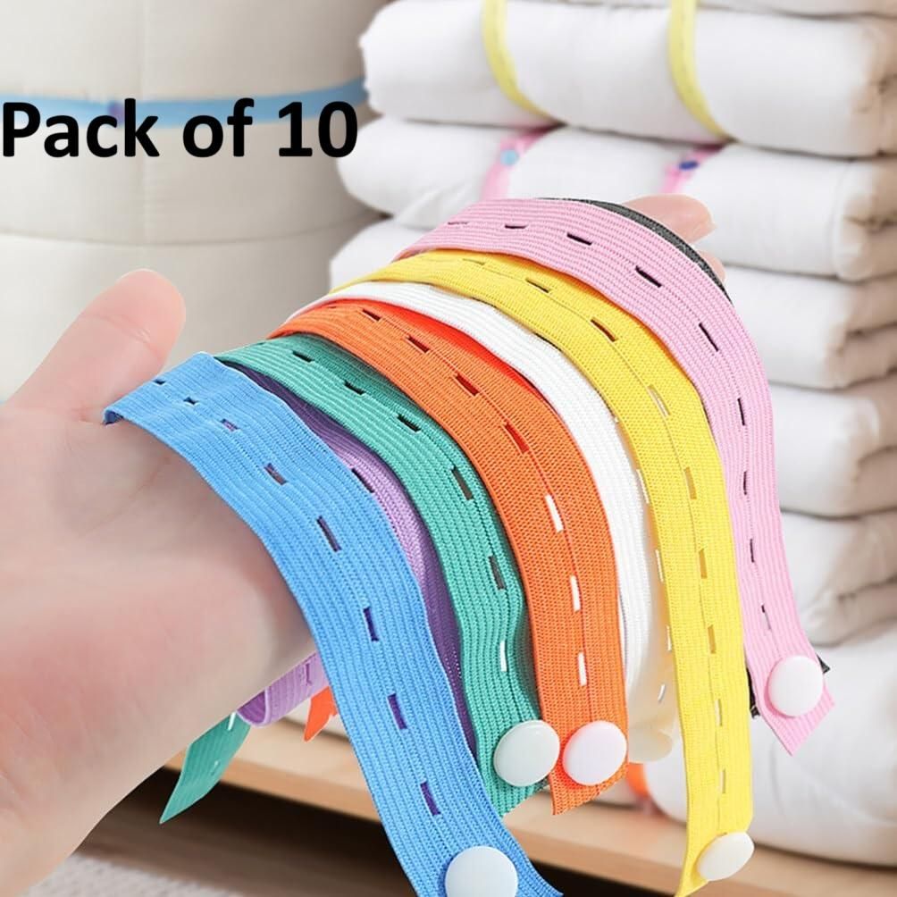 Classified Storage Sorting Bundling Elastic Band (Pack of 10)